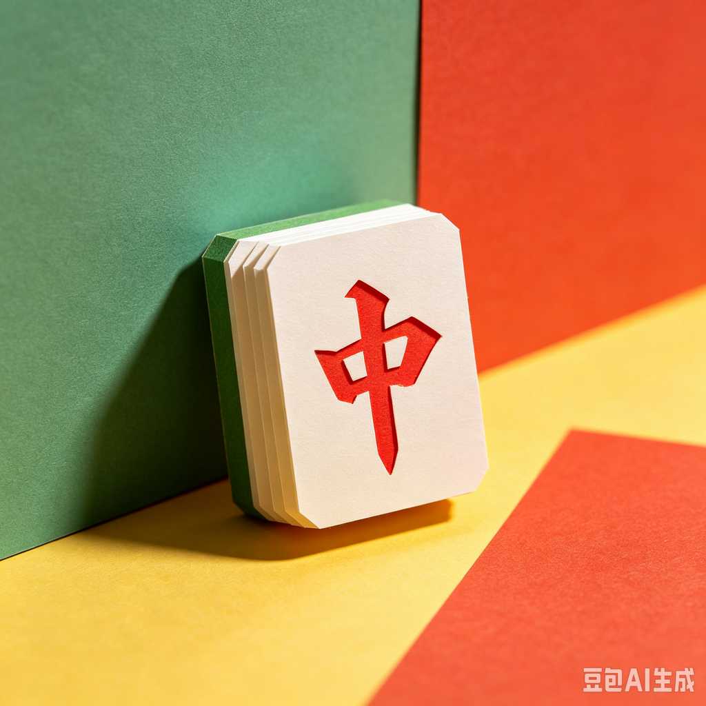 stylish text mahjong set
